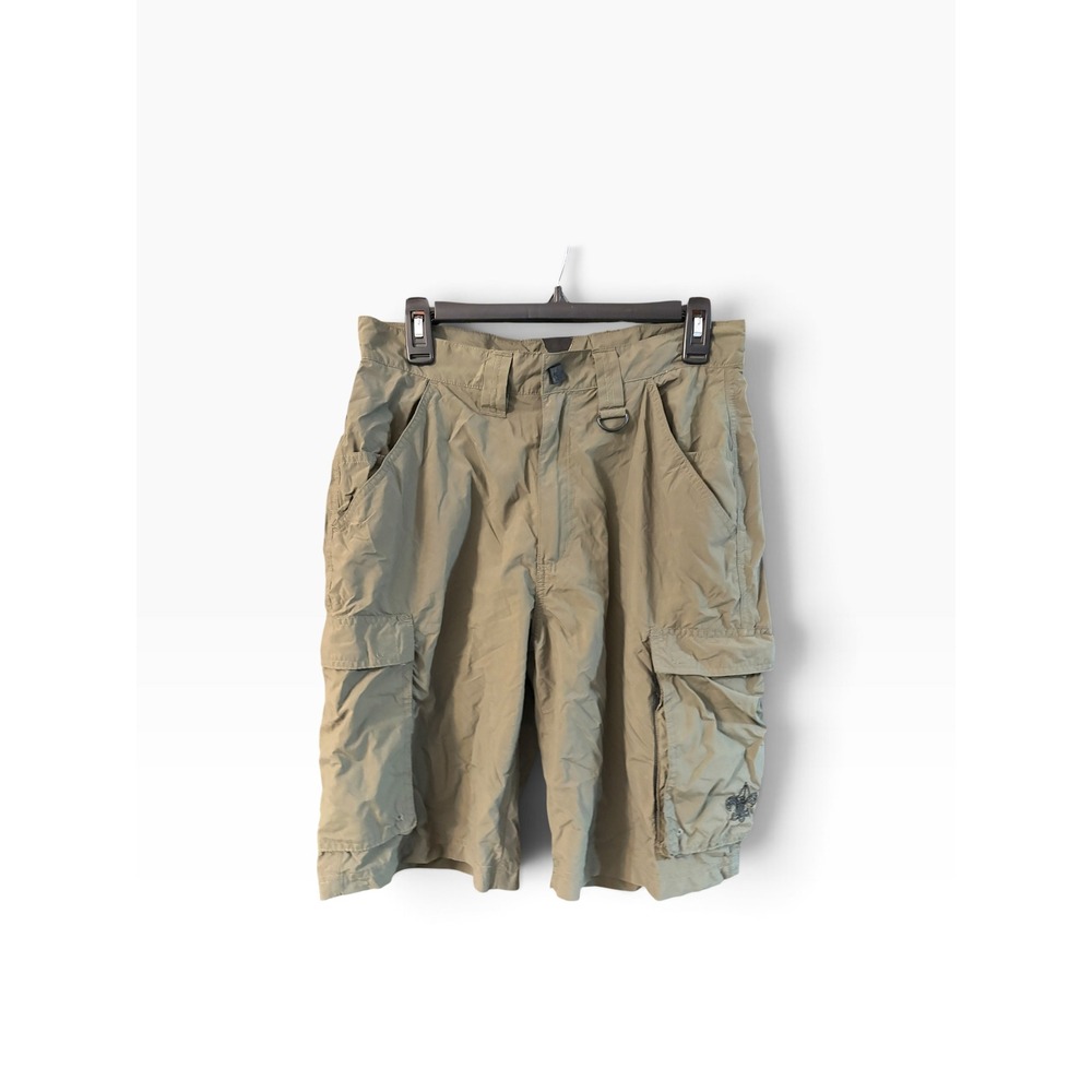 Boy Scouts of America Centennial Uniform Cargo Shorts Khaki Green Adult Small